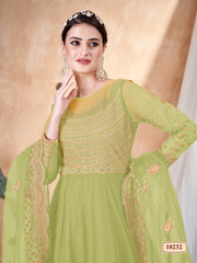 Girl Nikah Wear Anarkali Gown Dress Indian Sewn Salwar Kameez Suits