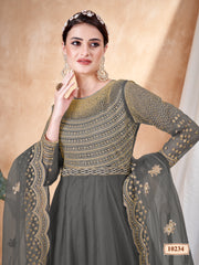 Girl Nikah Wear Anarkali Gown Dress Indian Sewn Salwar Kameez Suits