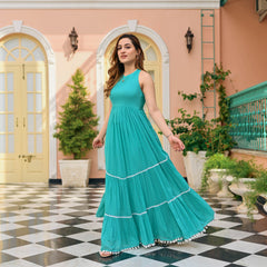 WILLOW WHISPER VISCOSE DRESS