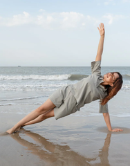 Concrete Grey Co-ord Set Shorts & Top