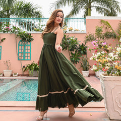 GEORGETTE AVERY AZURE COTTON DRESS