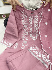 JAMBO EMBROIDERY WITH SEQUENCE WORK 3 PIECE SET