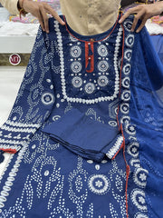 Shreya Blue Printed Suit Set