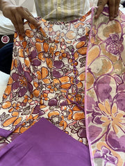 SUMMER SPECIALIST Digital FULL HAND WORK Shine Print SUIT SET