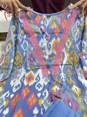 COTTON 3 PIECE HEAVY DESIGNER SUIT SET