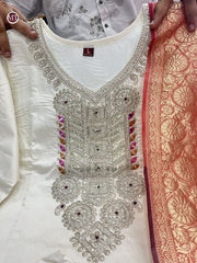 Full Original MIRROR KHATLI Work SUIT SET