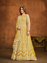 Embroidered Net Abaya Style Suit in Five Different colors