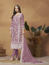 Women Floral Embroidered Regular Thread Work Kurta with Pyjamas & With Dupatta