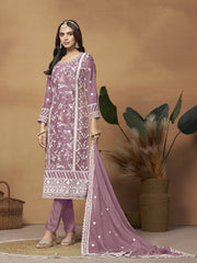 Women Floral Embroidered Regular Thread Work Kurta with Pyjamas & With Dupatta