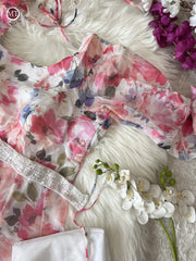 NEW RAKHI ORGANZA SUIT SET