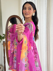 WOMEN Embrodairy Stright Kurta Set