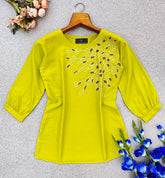 Elevate Your Style With Our Vibrant Green Tunic