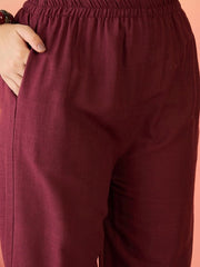 Embroidered Pure Cotton Top With Trouser