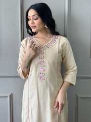 NOOR VISCOSE CHANDERI SUIT SET