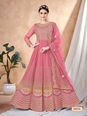 Girl Nikah Wear Anarkali Gown Dress Indian Sewn Salwar Kameez Suits