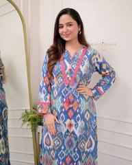 COTTON 3 PIECE HEAVY DESIGNER SUIT SET