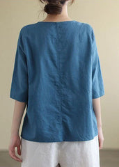 Bluebell Lace Infused Blouse cotton based top