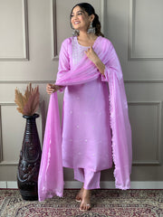 MARIA VISCOSE CHANDERI SUIT SET