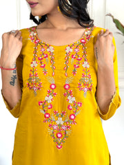 KAYA chanderi embroidery Kurti