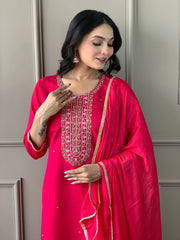 LILLY VISCOSE CHANDERI SUIT SET