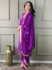 BELLA VISCOSE CHANDERI SUIT SET