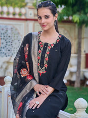 WOMEN BARKHA BLACK SUIT SET