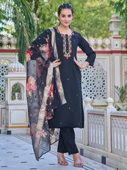 WOMEN BARKHA BLACK SUIT SET