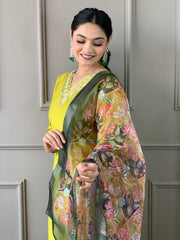 DHARA VISCOSE CHANDERI SUIT SET