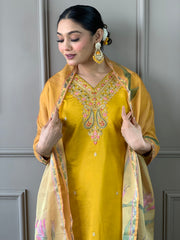 GAURI VISCOSE CHANDERI SUIT SET