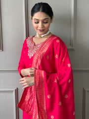 ISHANI VISCOSE CHANDERI SUIT SET