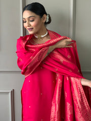 ISHANI VISCOSE CHANDERI SUIT SET