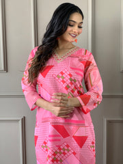 KORAM VISCOSE CHANDERI SUIT SET