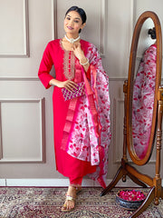 MITALI VISCOSE CHANDERI SUIT SET