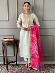 NARGIS VISCOSE CHANDERI SUIT SET