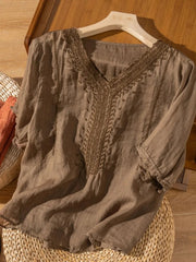 Graceful Lace Overlay Cocoa Brown coloured TOP