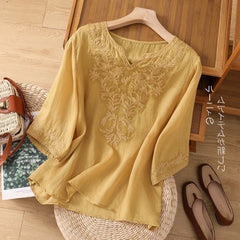 Radiant Yellow top in cotton fabric